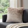 20" Beige Throw Pillow