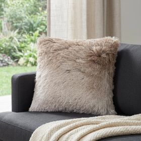 20" Beige Throw Pillow