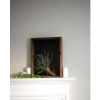 10" x 10" Gray Solid Wood Hanging Picture Frame