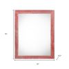 12" x 12" Red Solid Wood Tabletop Picture Frame