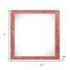 6" x 6" Red Solid Wood Tabletop Picture Frame