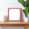 6" x 6" Red Solid Wood Tabletop Picture Frame