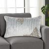 12" X 20" Periwinkle Cotton Throw Pillow