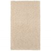 3' X 5' Beige Shag Hand Tufted Area Rug