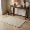 3' X 5' Ivory Shag Hand Tufted Area Rug