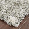 4' X 6' Gray And Ivory Distressed Abstract Area Rug