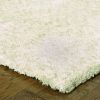 8' X 11' Modern Shag Ivory Indoor Area Rug