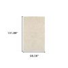 8' X 11' Modern Shag Ivory Indoor Area Rug