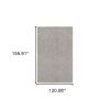 10' X 13' Modern Shaggy Soft Gray Indoor Area Rug