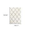10' X 13' Ivory And Gray Geometric Lattice Area Rug