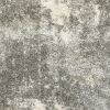 10' X 13' Gray And Ivory Distressed Abstract Area Rug