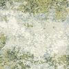 8' Blue And Green Runner Rug