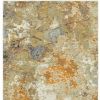3' X 5' Gold And Ivory Area Rug