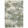 3' X 5' Blue Green Power Loom Area Rug