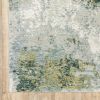 3' X 5' Blue Green Power Loom Area Rug