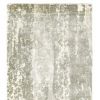 3' X 10' Gray And Ivory Abstract Splash Indoor Runner Rug