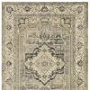 7' X 10' Beige And Gray Medallion Distressed Area Rug