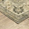 8' X 11' Beige And Gray Medallion Distressed Area Rug