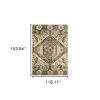 10' X 13' Tan And Gold Medallion Area Rug