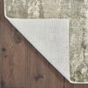 9' X 12' Gray And Ivory Abstract Hand Loomed Distressed Area Rug