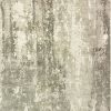 9' X 12' Gray And Ivory Abstract Hand Loomed Distressed Area Rug