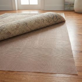5' x 8' Brown Non Slip Indoor Outdoor Rug Pad