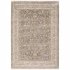 7' X 10' Beige Grey Machine Woven Oriental Indoor Arean Rug
