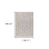 10' X 13' Blue And Ivory Oriental Distressed Area Rug