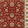 8' X 11' Red And Ivory Oriental Area Rug