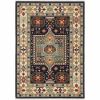 10' X 13' Blue And Ivory Medallion Area Rug