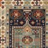 10' X 13' Blue And Ivory Medallion Area Rug