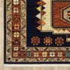 6' Blue And Beige Wool Handmade Runner Rug