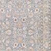 3' X 5' Blue And Ivory Oriental Distressed Area Rug