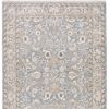 3' X 5' Blue And Ivory Oriental Distressed Area Rug