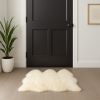 3' X 5' Trio Natural Sheepskin Area Rug