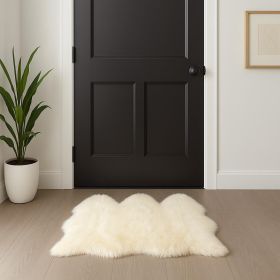 3' X 5' Trio Natural Sheepskin Area Rug