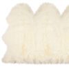 3' X 5' Trio Natural Sheepskin Area Rug