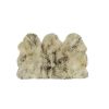 3' X 5' Brown Ombre Natural Sheepskin Area Rug