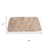 2' X 3' Taupe Sheepskin Area Rug