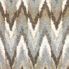 8' X 11' Gray And Taupe Ikat Pattern Area Rug