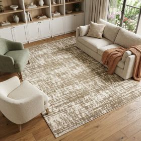 7' X 10' Ivory Shag Area Rug