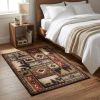 4' X 6' Gold and Ivory Power Loom Area Rug