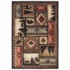 8' X 10' Gold and Ivory Power Loom Area Rug