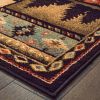 10' X 13' Black And Brown Nature Lodge Area Rug
