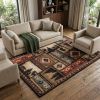 10' X 13' Black And Brown Nature Lodge Area Rug