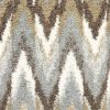 2' X 3' Gray Shag Power Loom Area Rug