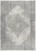 2' X 5' Gray Distressed Medallion Area Rug