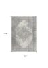 8' X 11' Gray Distressed Medallion Area Rug