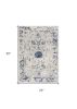2' X 3' Navy Blue Distressed Floral Scatter Rug