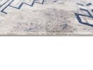8' X 11' Blue And Beige Southwestern Area Rug